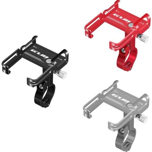 GUB Aluminium Alloy Bike Phone Holder Motorcycle Handlebar Mount Handle Phone Support for 3.5-6.2 Inch Smartphone