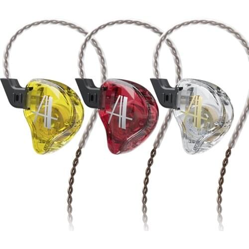 CCA CA2 1DD In Ear Earphone HIFI Metal Headphones Wired Earbuds Deep Bass Headset Noise Cancelling IEM KZ EDX ZST ZSN PRO ZST X