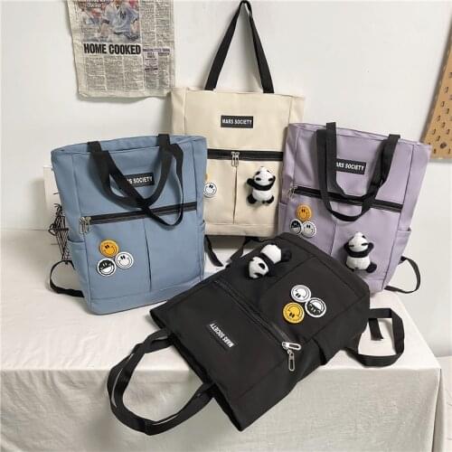 Japanese Backpack Women New Korean Large Capacity Students Schoolbag Campus Stripe Style Fashionable Girl Travel Bag Waterproof