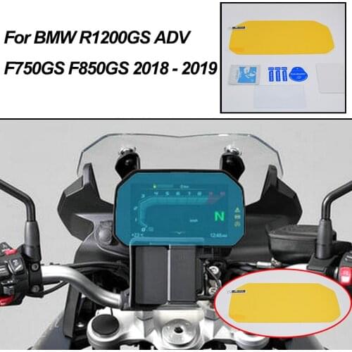 F750GS F850GS moto Cluster Scratch Protection Film Instrument Dashboard Cover Guard TPU Blu-ray for BMW 2018-2019 F750GS F850GS
