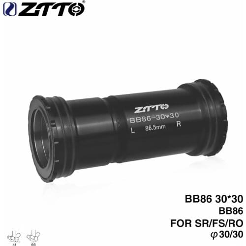 ZTTO BB86 30 Press Fit Bottom Brackets 4 Bearings for Road Mountain bike BB Rotor chainset For 30mm Crankset 41mm Frame Shell