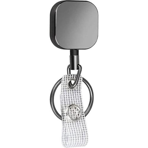 1 Pcs Square Retractable Nurse Badge Reel Clip Badge Holder Students Id Card Holder