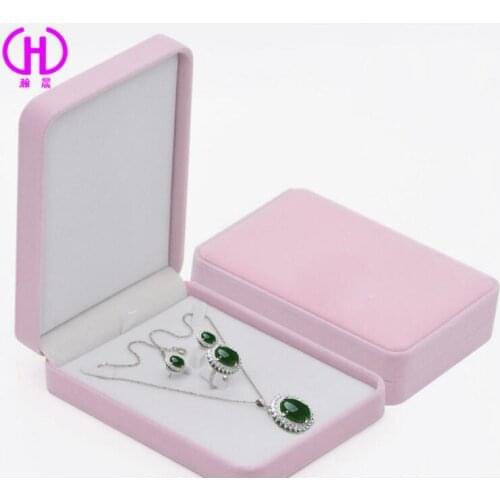 10pcss/lot Flannelette Jewelry Boxes 12x17x4cm Necklace Ring Earring Storage Case Velvet Wedding Jewelry Gift Boxes Wholesale
