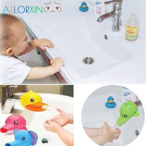 11.11 Animal Faucet Extension Childrens Guide Sink Hand Sanitizer Handwashing Tools Extension of The Water Trough Bathroom