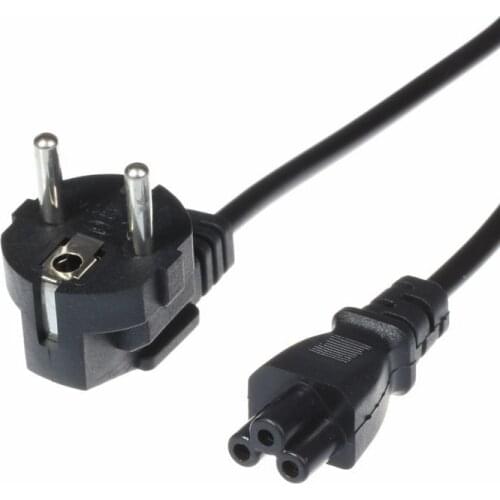 120CM EU Plug Cable Clover Leaf 3 Prong Cord Power Cable Lead For Laptop PC AC Adapter Charger US AU UK Plug