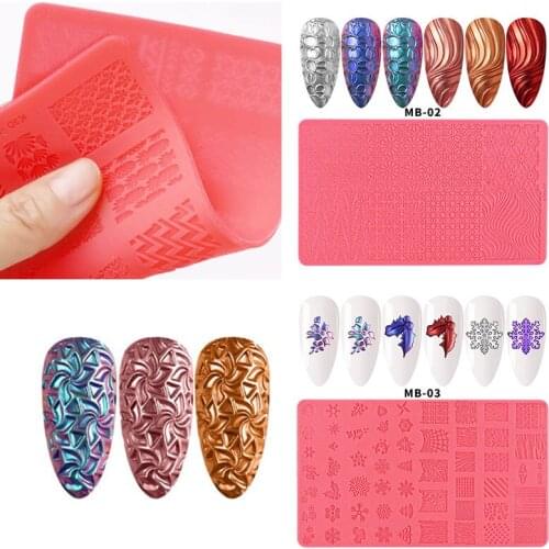 3d Nail Tools Empress Art Nail Printing Silica Gel Template Environmentally Friendly Nail Mold Soft Professional Durable Mold