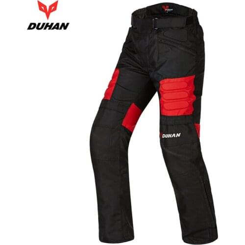 DUHAN Mens Windproof Motorcycle Enduro Riding Trousers Motocross Off-Road Racing Sports Knee Protective Sports Pants D02 M L XL