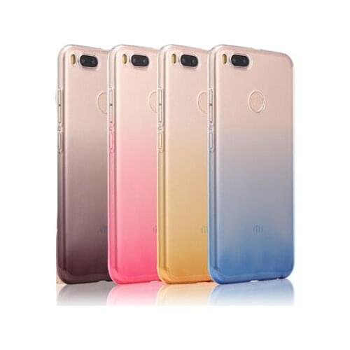 Case For xiaomi mi A1 case cover xiomi miA1 mi5x Silicone soft gradient transparent TPU case For Xiaomi mi 5X phone case