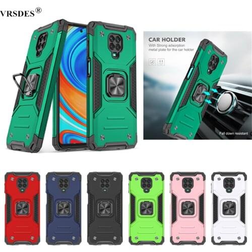 Case For Xiaomi Red Note 9S 9 Pro 8 Mi CC9 Note 10 Pro Cover Luxury Armor Magentic Ring Case For Redmi 8A Note 8 9 Pro Max Funda