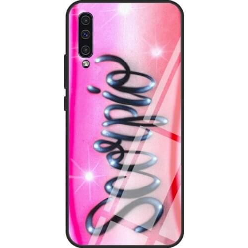 Scorpio Tempered Glass Phone Case For Samsung A12 A32 A52 A72 A51 A71 A31 A40 A50 A70 A20e A21S
