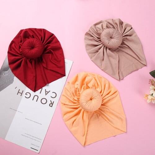 Dount Baby Hat Girls Boy Candy Color Sunhat Infant Soft Indian Cap Spring Summer Beaines Children Knit Hats Cotton Lovely