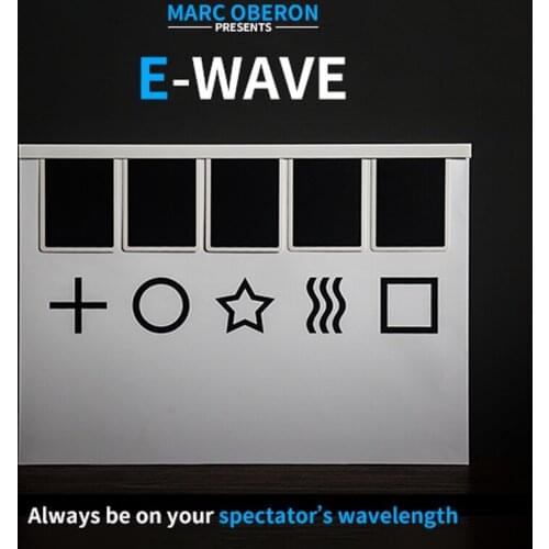 E WAVE (Gimmick) by Marc Oberon Beginner Close Up Performer Stage / Parlor Mentalism Magic Tricks Illusions Stage Magic Props