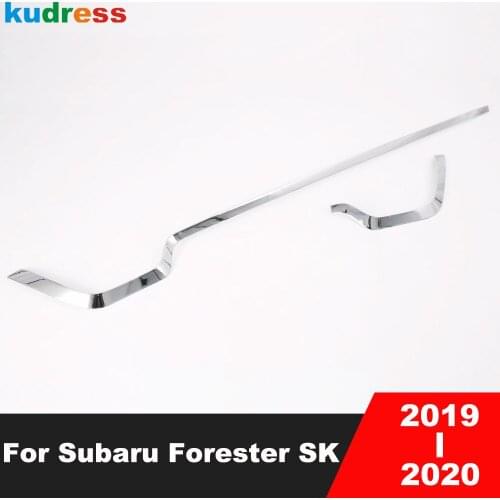 For Subaru Forester SK 2019 2020 ABS Chrome Rear Bottom Bumper Molding Cover Trim Tail Bumper Lip Cover Strip Accessories