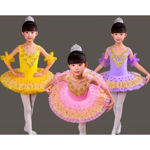 Classical Professional Ballet Tutus Romantic Pink Black Swan Balett Costume Kids Ballet Dress Girl Ballet Tutu Child