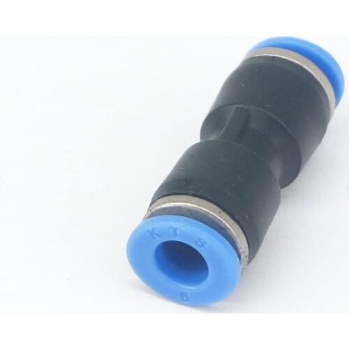 LOT 5 Fit Tube O/D 6mm Pneumatic Tee 3 Way Push In Connector Union Quick Release Air Fitting Plumbing