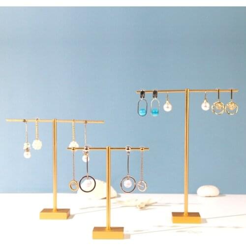 Fashion T-Bar Jewelry Display Rack Stand Holder Earrings Hanging Organizer Jewelry Display Stand