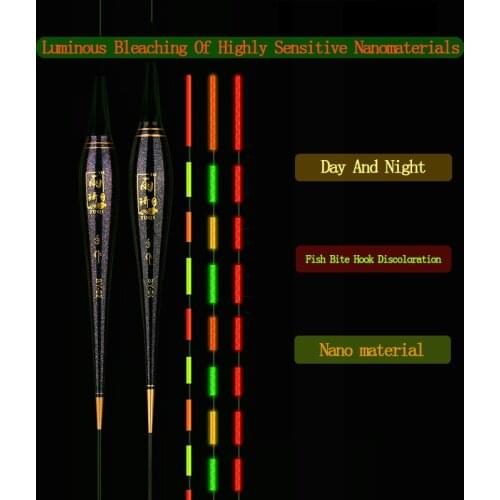 RQNQ 1Pcs 2021 Latest Nano Material, High Sensitivity Flip, Fast Bite And Color Change LED Fishing Electronic Luminous Buoy