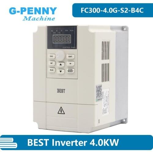 New Arrival! 4.0kw BEST brand inverter 0-1000Hz 220V / 380V 3 phase Variable Frequency Drive for CNC spindle motor speed control