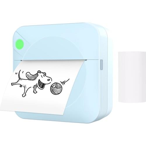 Portable 203DPI Mini Pocket Photo Printer Thermal Printing Machine Wireless BT Connection for Picture Lable DIY Handcraft List