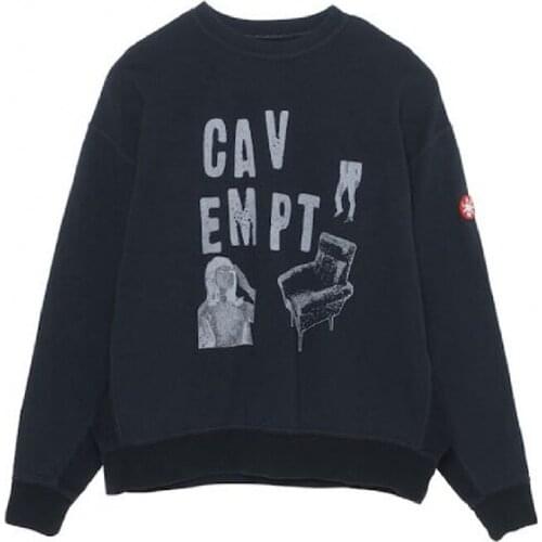 Chao brand CAV EPMT straight jet round neck sweater CE C.E casual hip hop Pullover