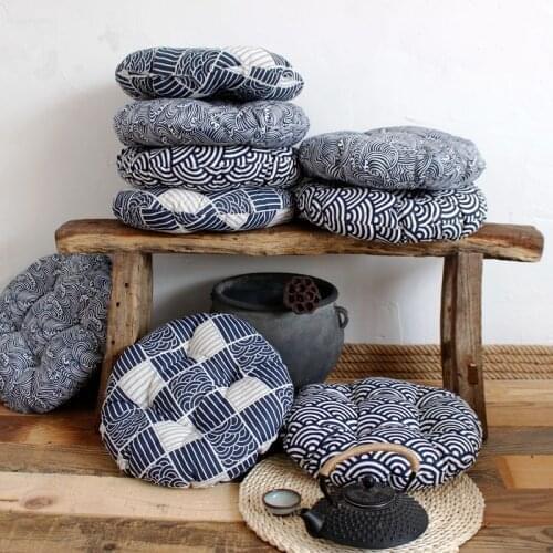 Japanese style big size thicken 49cm round shaped tatami seat pillow Home decoration Pillow seat cushion