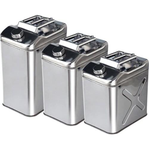 KCSZHXGS 304/201 stainless steel fuel tank for truck SUV spare oil tanks motorcycle jerrycan diesel gas petrol canister 5-60L