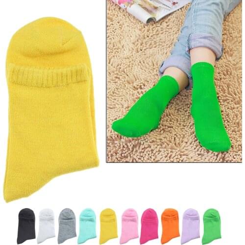 High School Girls High Socks Loose Solid Colors Double Needles Knitting Cotton Long Socks Women