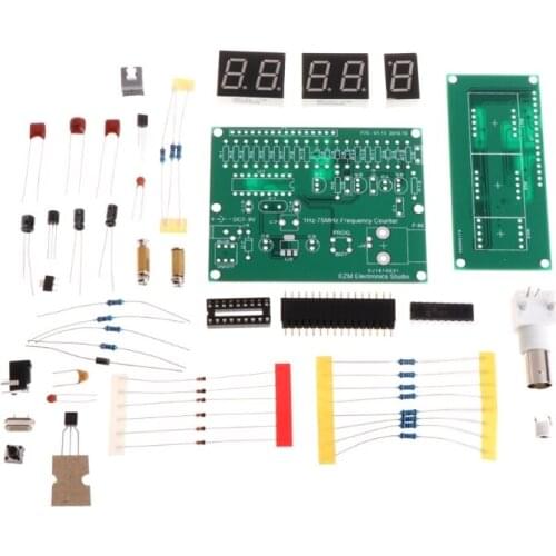 1Hz-75MHz Frequency Counter 7V-9V 50mA DIY Kit Cymometer Module Tester Meter