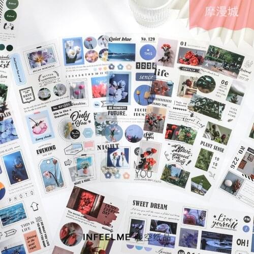 20set/lot Kawaii Stationery Stickers Accompany you through the long years series boxed stickers Planner Decorative Mobile