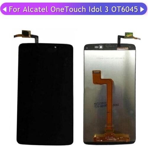 3PCS Screen For Alcatel OneTouch Idol 3 6045 6045Y 6045K 6045I LCD Display Touch Screen Assembly Glass Panel Digitizer