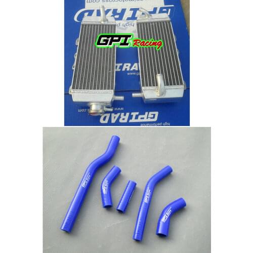 Aluminum radiator +hose for YAMAHA YZ 250 F YZ250F 2006/WR250F WR 250 F 2007-2013 2012 11