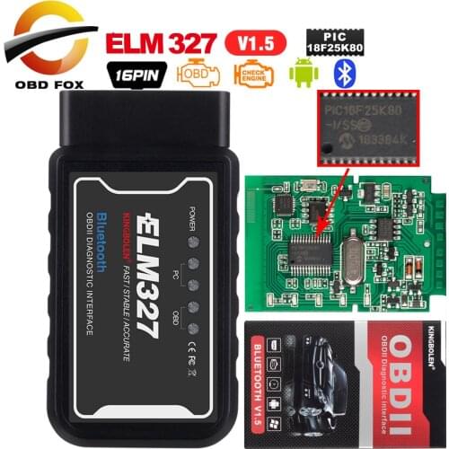 ELM327 OBD2 BT/WIFI V1.5 Car Diagnostic Tool ELM 327 OBD II Scanner Chip PIC18F25K80 Work Android/IOS/Windows 12V Diesel