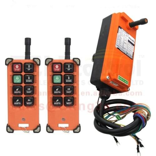 Super quality F21-E1B radio wireless industrial remote control 2 transmitter to 1 receiver original telecontrol