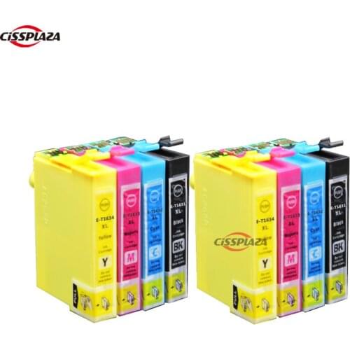 CISSPLAZA 8 Ink Cartridges 16XL compatible for Epson WF2010W WF2520NF WF2530WF WF2540WF for Europe peinter