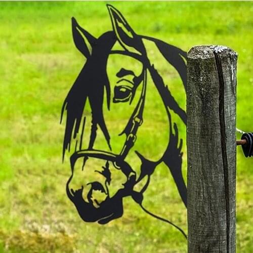 Farm Peeping Cow Balcony Yard Decorative Metal Garden Art Protector Hanging Ornaments Cartoon Outdoor Statues Home Art Ornaments