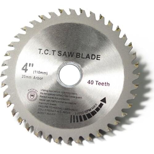 40 Teeth TCT Circular Saw Blade Wheel Discs TCT Alloy Woodworking Multifunctional Saw Blade For Wood Metal Cutting 110x20MM