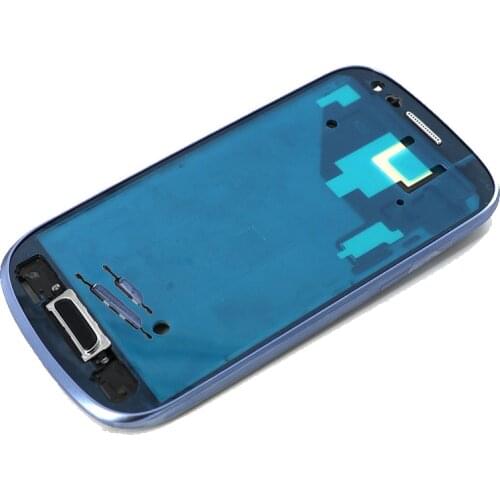 For Samsung Galaxy S3 mini GT-I8190 I8190 I8200 Phone LCD Front Middle Plate Bezel Housing Center Frame With Buttons