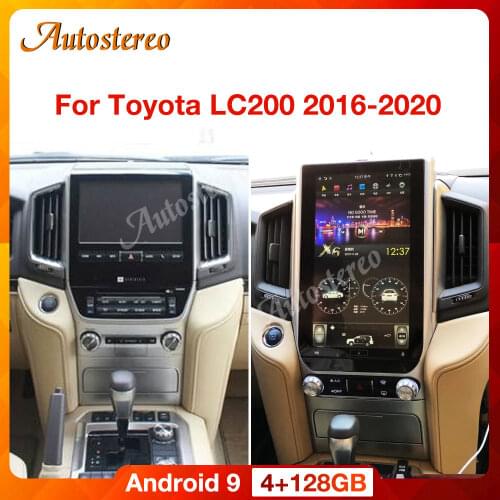 For TOYOTA LAND CRUISER LC200 2016-2019 VX GX VXS 5700 Android 9.0 128 Tesla Style Multimedia Player Auto Radio Head unit Stereo