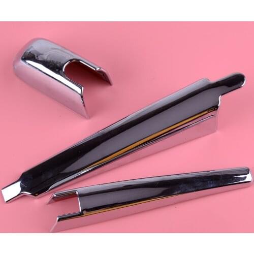 Chrome Rear Window Wiper Arm Blade Cover Trim Molding Garnish Protector Bezel Trim Frame Fit for Toyota RAV4 2013-2018