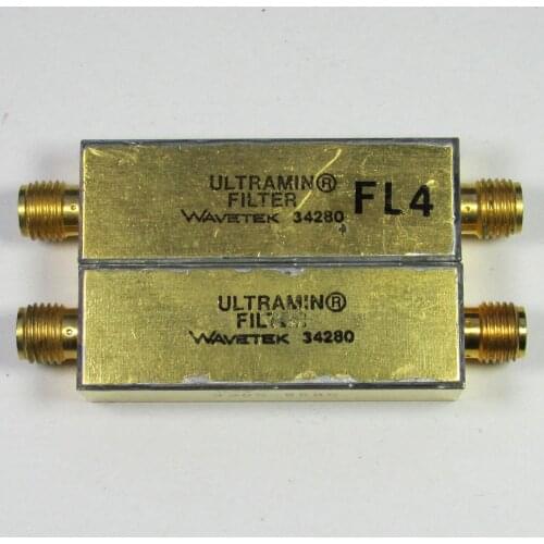 Wavetek e3b4ss10 / 6 10MHz SMA RF coaxial bandpass filter