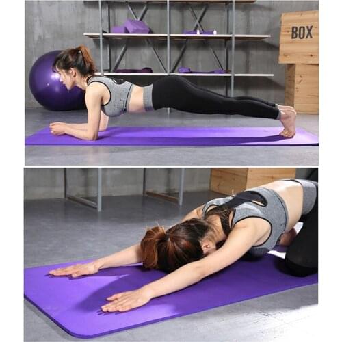 10mm Thick Yoga Mat Non-Slip Exercise Mat Pad with Carrying Strap and Mesh Bag for Home Gym Fitness Workout Pilates