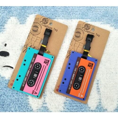 IVYYE Tape card Anime Travel Accessories Luggage Tag Suitcase ID Address Portable Tags Holder Baggage Labels New
