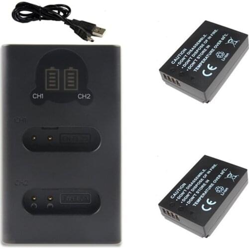 LP-E12, LPE12 Battery+USB Charger for Canon EOS M M2 100D Kiss X7 Rebel SL1 EOSM EOSM2 EOS100D