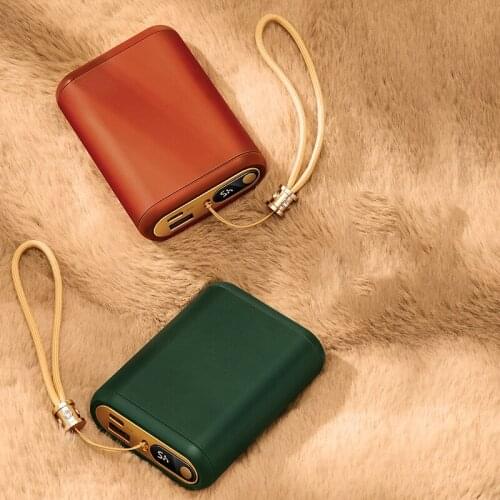 Mini Hand Warmer Portable USB Rechargeable 10000mAh Power Bank Double Sided Quick Heating Powerbank for iPhone Samsung Xiaomi mi