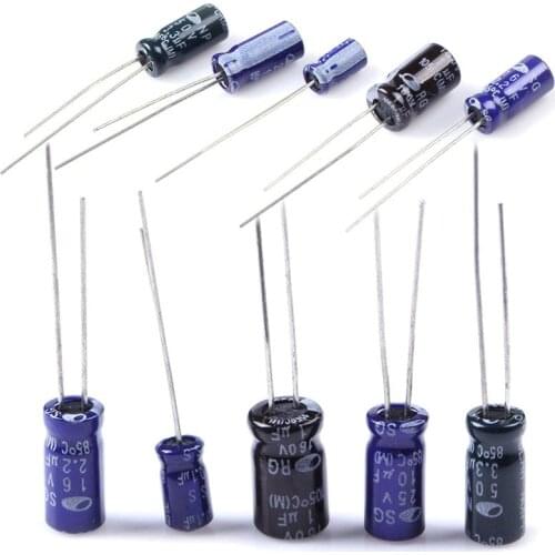 120pcs 1set Of 120pcs 12 Values 0.22UF-470UF Aluminum Pack Kit Assortment Electrolytic Capacitor Set Q7C5