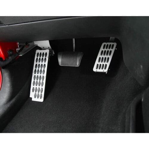 Gas Clutch Pad Pedal Cover Stainless Steel Left Foot Rest Pedal For 2007-2017 Jeep Wrangler JK JKU