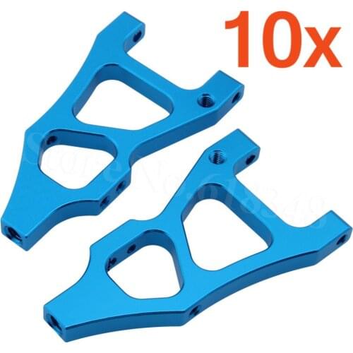 Wholesale 10Pairs/Lot 06052 166019 HSP Upgrades Parts AIuminum Front Lower Arm AL.For 1/10 R/C Buggy Model Car 94166 Backwash