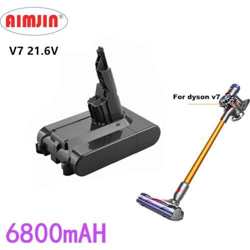 2021 Original 21.6V 6800mAh Li-ion V7 Batteries for Dyson V7 Vacuum Cleaner Replacement Power Tools Battery