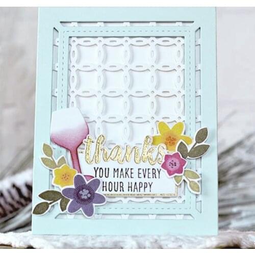 Panalisacraft Flower Frame Nest Background Metal Cutting Dies cut die scrapbooking Album Paper Card Craft Embossing