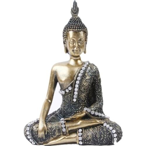 BUF Resin Buddha Statue Crafts Ornaments Home Decoration Indian God Statue Sculpture Zen Home Decoration Accessories